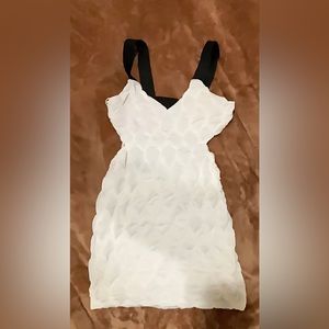 Little white sheer/backless overlay dress size small